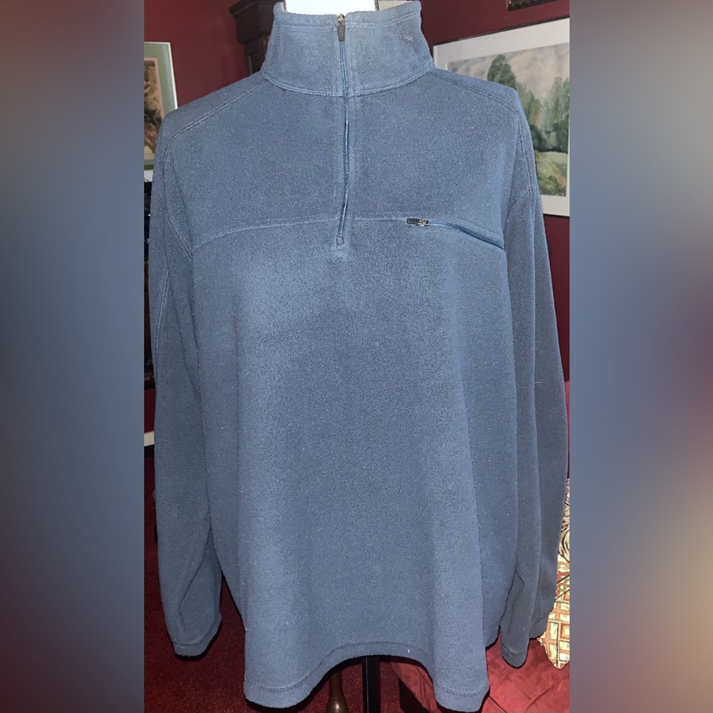 Blue Quarter-Zip Pullover